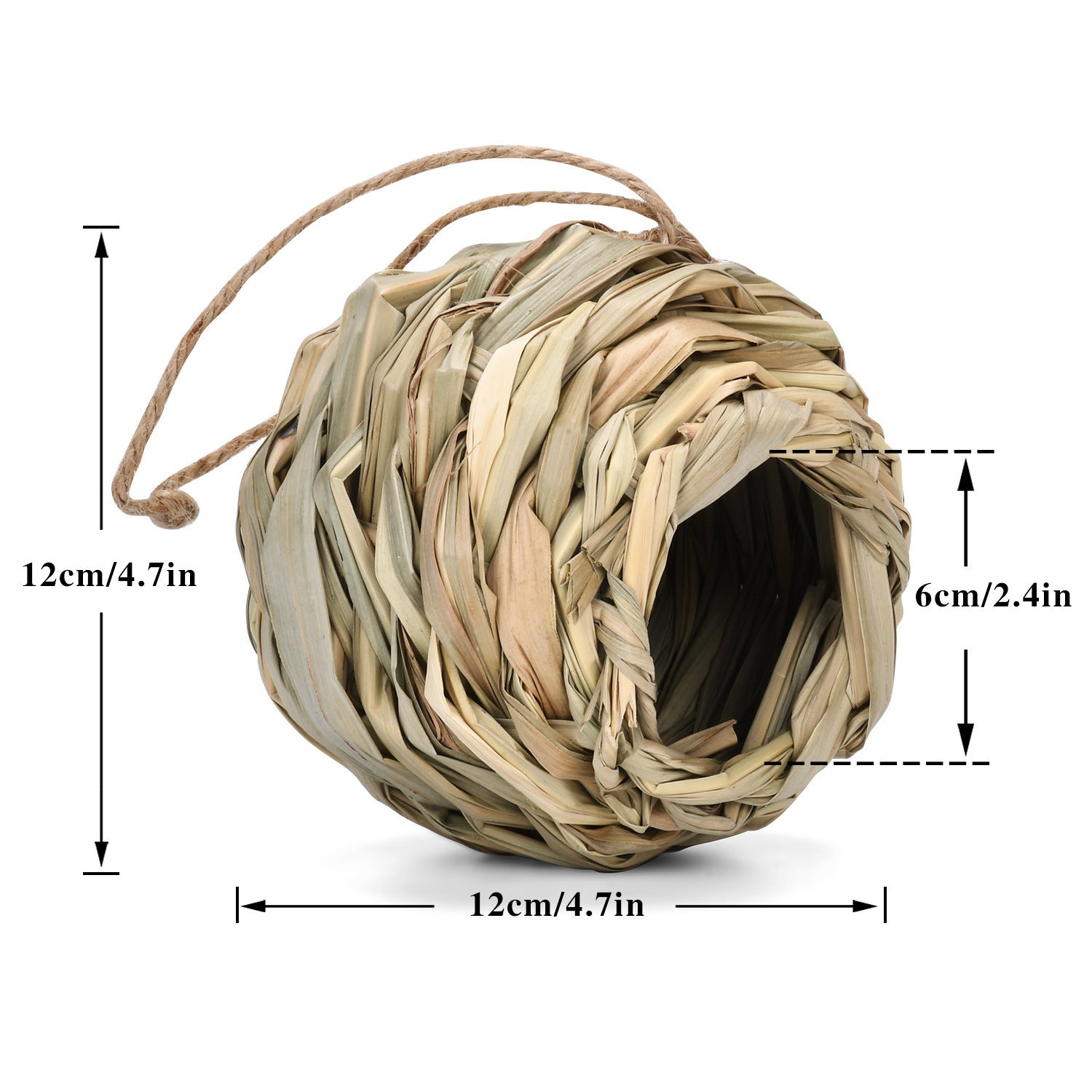 OutdoorRound Straw Bird Nest