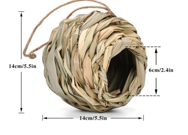 OutdoorRound Straw Bird Nest